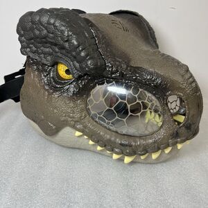 WORKS Jurassic World Tyrannosaurus Rex Chomp N Roar Dinosaur T Rex Mask Mattel
